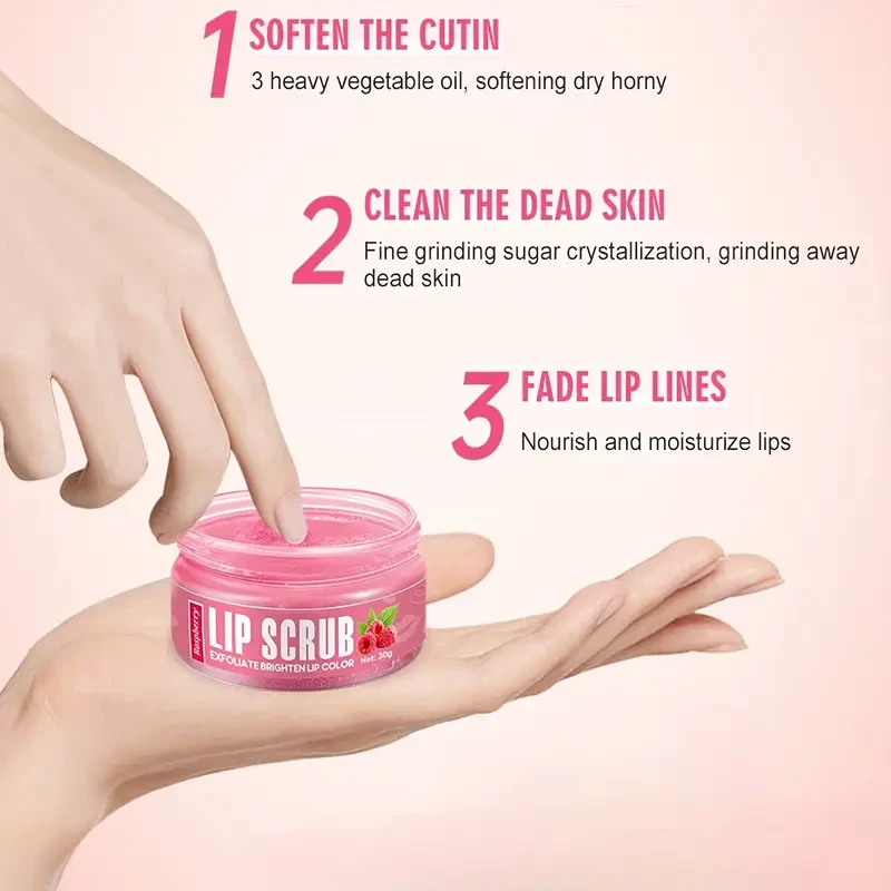 Raspberry-Flavored Lip Scrub