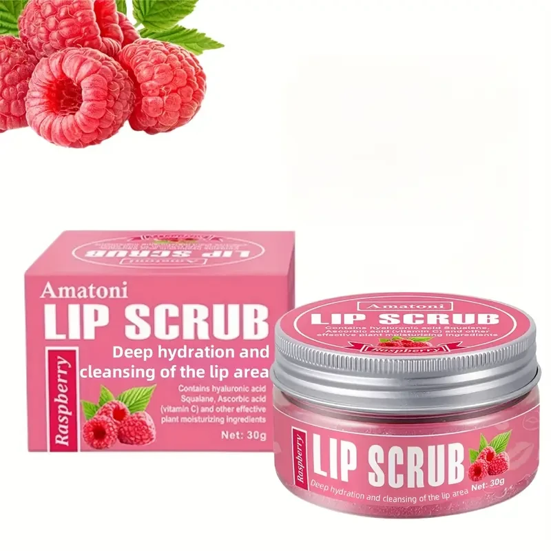 Raspberry-Flavored Lip Scrub