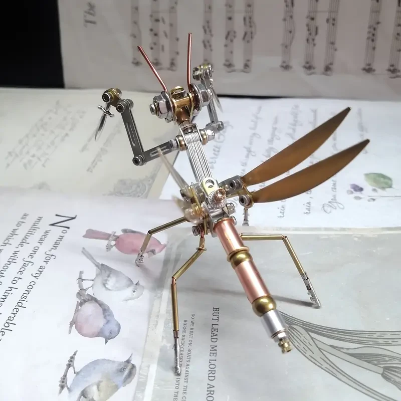 Steampunk Mechanical Mantis 154pcs Metal Model Kit