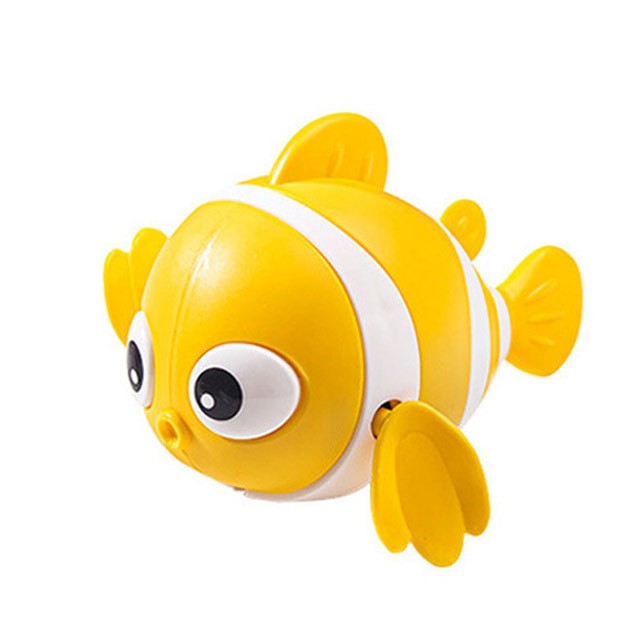 Baby Bath Toys - Cute Swimming Fish Cartoon Animal Wind-Up Floating Toys
