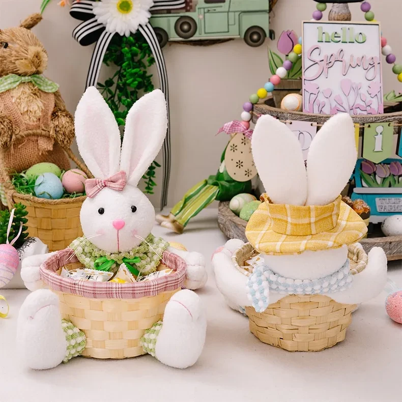 Cartoon Cute Easter Rabbit Decorative Doll