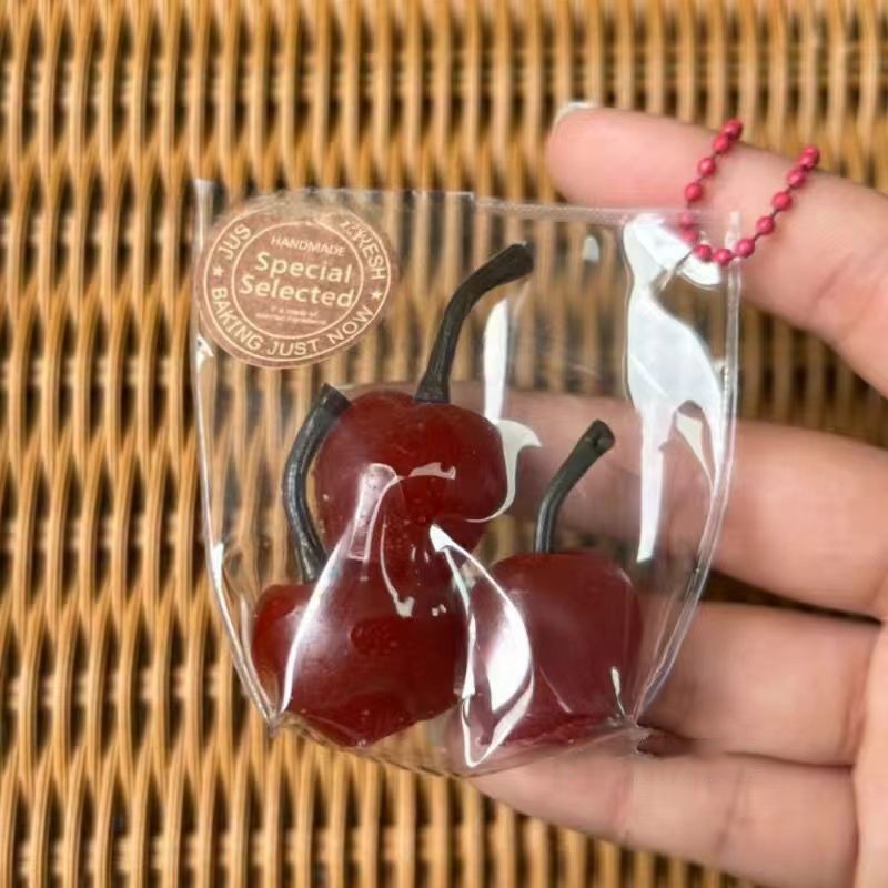 Kawaii Squishies Mochi Decompression Simulation Fruit Toys - Antistress Squeeze Keychain for Kids Party