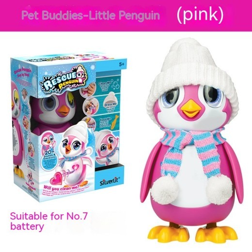 Plastic Cute Little Penguin Simulation Electric Children's Cartoon Plastic Pet Toys