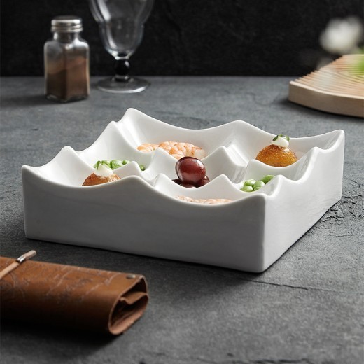 Alien Multi Grid Exquisite Ceramic Dish Plate