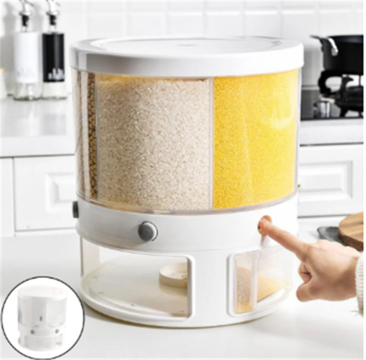 Multi-grain Storage Box Kitchen Can Rotate And Multi-function