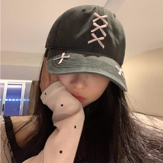Women's Fashionable All-match Sweet Bowknot Baseball Hat