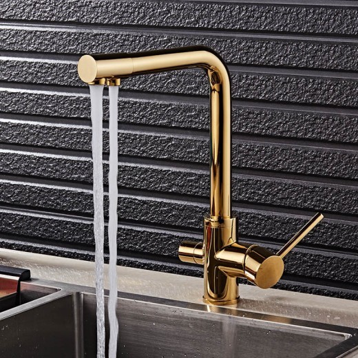 The Golden Kitchen Faucet Sanhe Keeps Drinking Pure Water