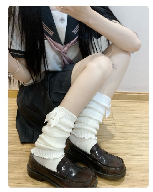 Harajuku Style Hot Girl Jk Preppy Style Calf Long Tube Bunching Socks
