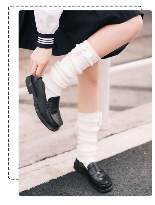 Harajuku Style Hot Girl Jk Preppy Style Calf Long Tube Bunching Socks