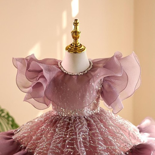Girl's Dress Host High-grade Birthday Pettiskirt