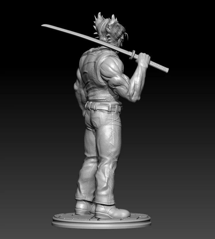 1/24 75mm & 1/18 100mm Resin Model Kits - Werewolf Man Warrior Figure Unpainted No Color
