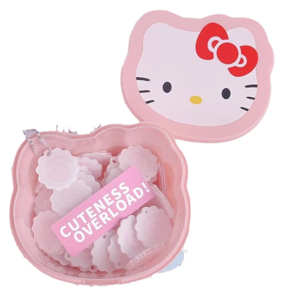 Japanese Transparent Pink Hello Kitty Storage Box Organizer