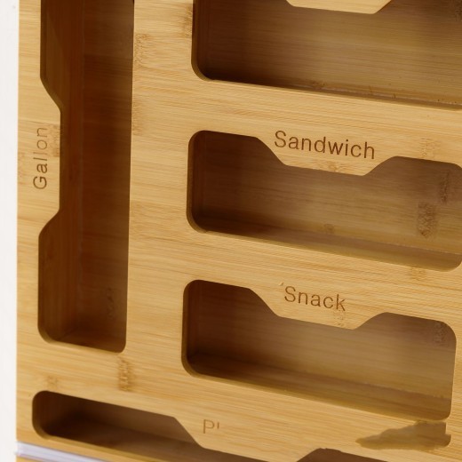 Solid Wood Plastic Wrap Cutter Kitchen Wall-mounted