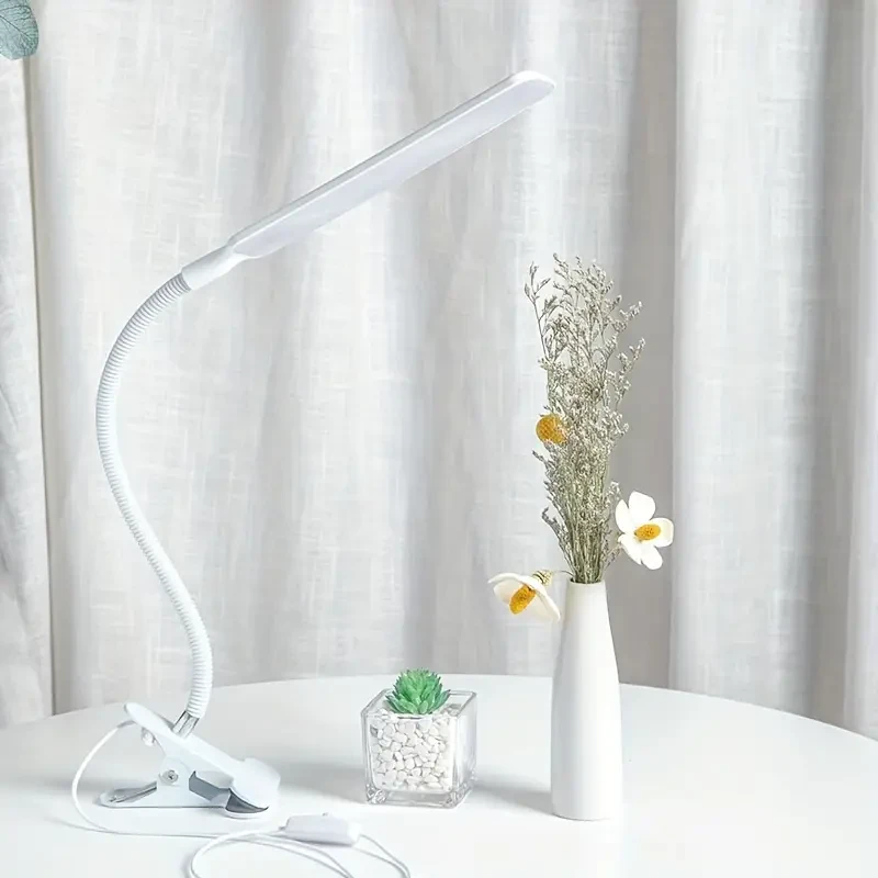 DLXTECH Flexible LED Desk Lamp with Clamp