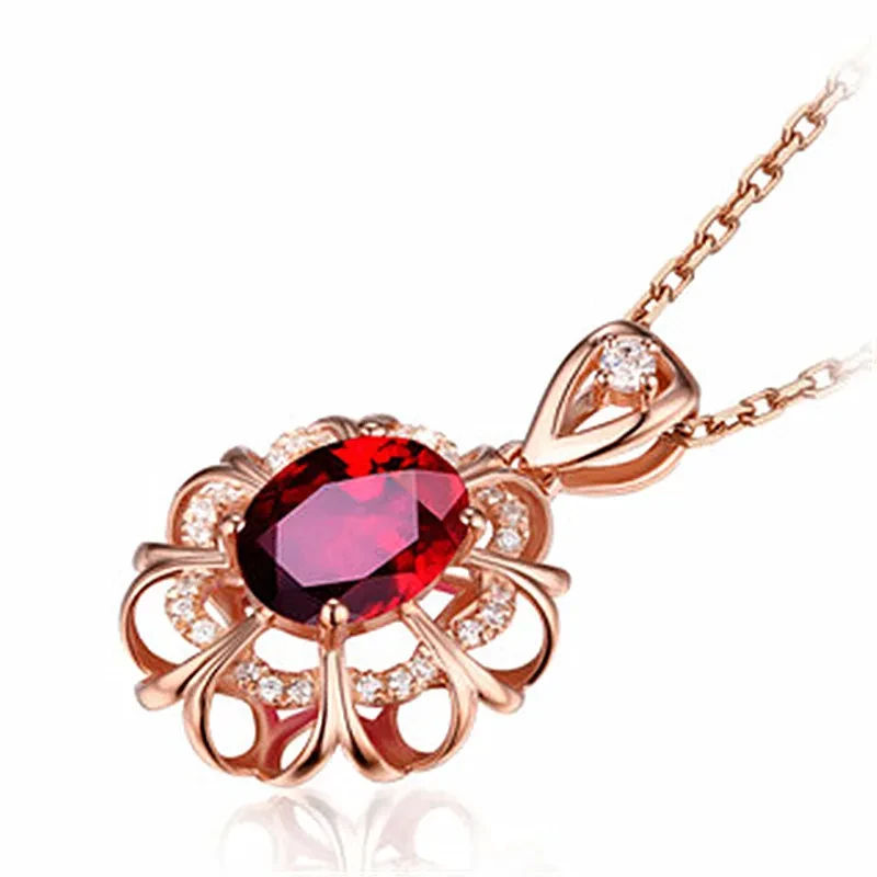 Hollow Love Heart Shaped Flower Pendant