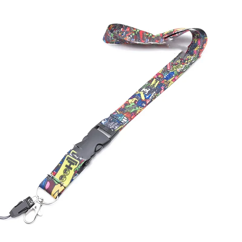Low Lying Buckle Mobile Phone Lanyard Long Key Work Permit Sling