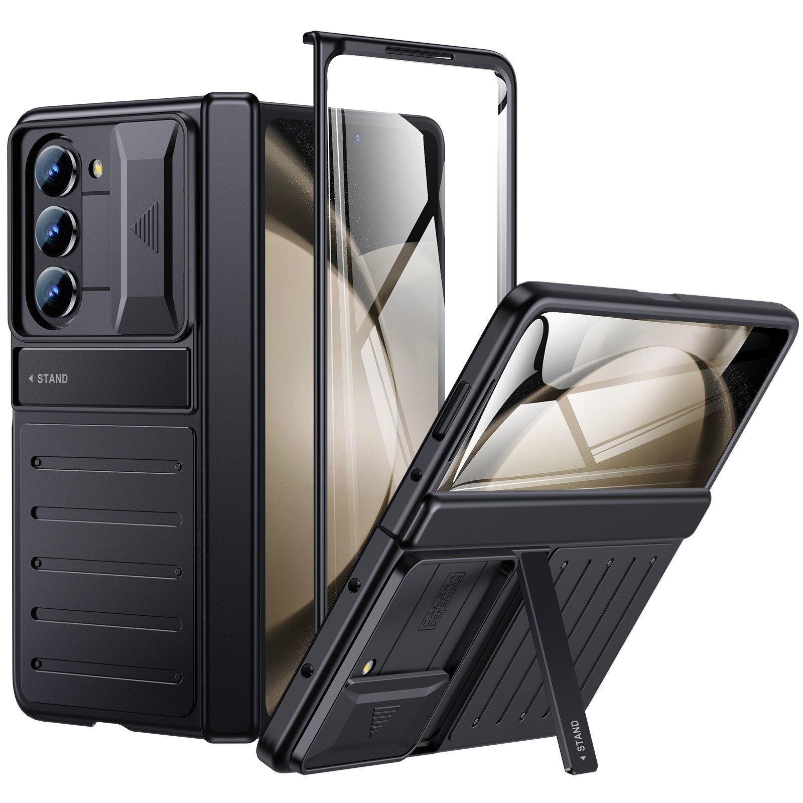 Samsung Galaxy Z Fold 5 Slim Case - Full Body Hinge Protection with Slide Camera Cover