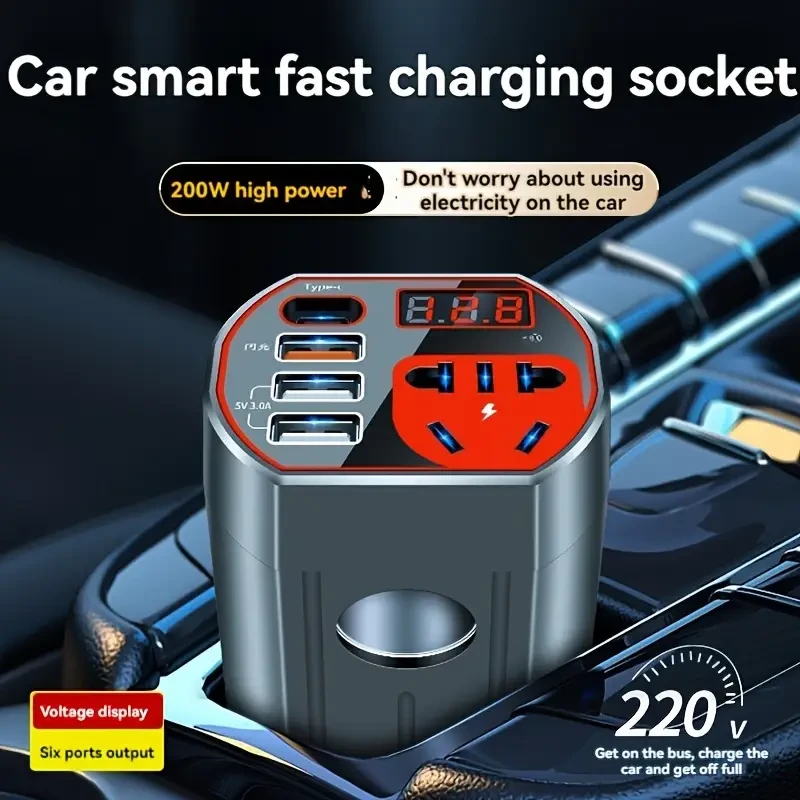 Vehicle-mounted inverter 12V24V Universal to 220V truck power outlet car charging inverter