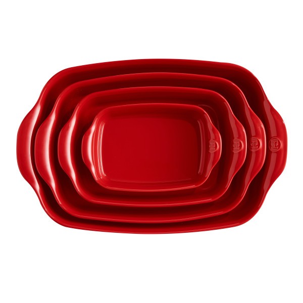Large Rectangular Oven Dish - Burgundy - Emile Henry