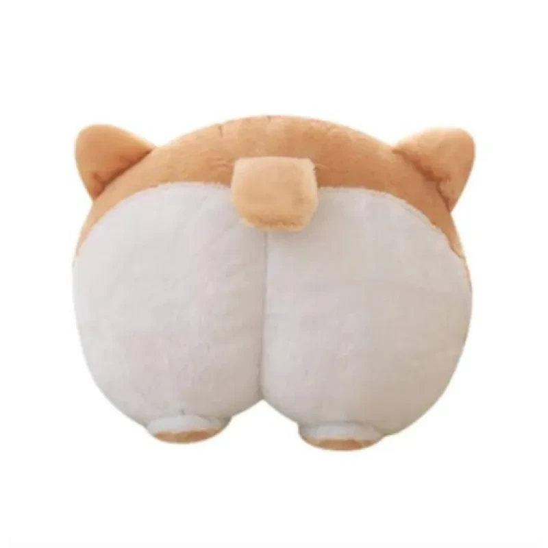 New Universal Car Neck Pillow Headrest Seat Cute Soft Corgi Butt Shape Pillows