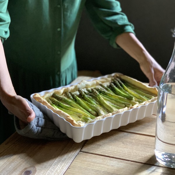 Deep Rectangular Tart Dish - Flour - Emile Henry