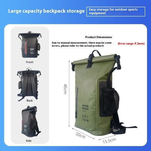 PVC Backpack Outdoor Sports Waterproof Bag Mountaineering Camping