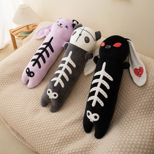 Dark Skull Rabbit Pillow Soft And Adorable Panda Doll