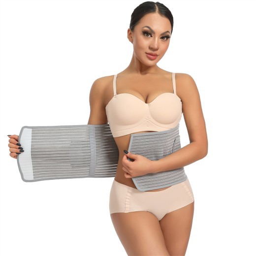 Bamboo Charcoal Fiber Powerful Belly Band Breathable Waist Shaping Belt Women