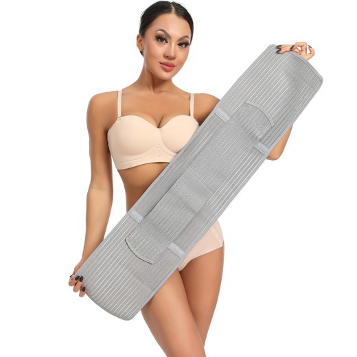 Bamboo Charcoal Fiber Powerful Belly Band Breathable Waist Shaping Belt Women