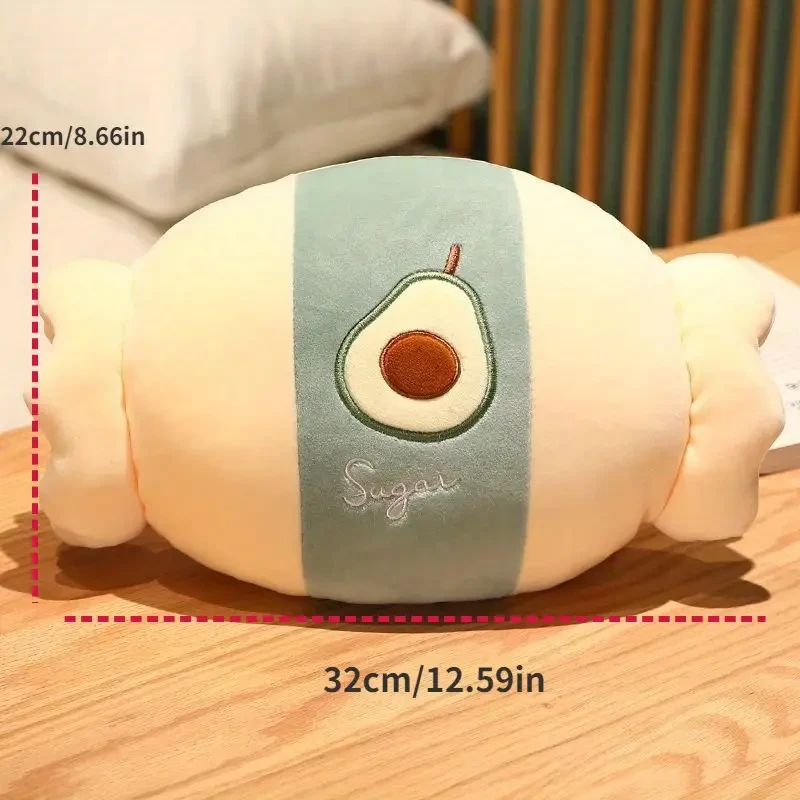 Cozy Candy-Themed Plush Hand Warmer Pillow