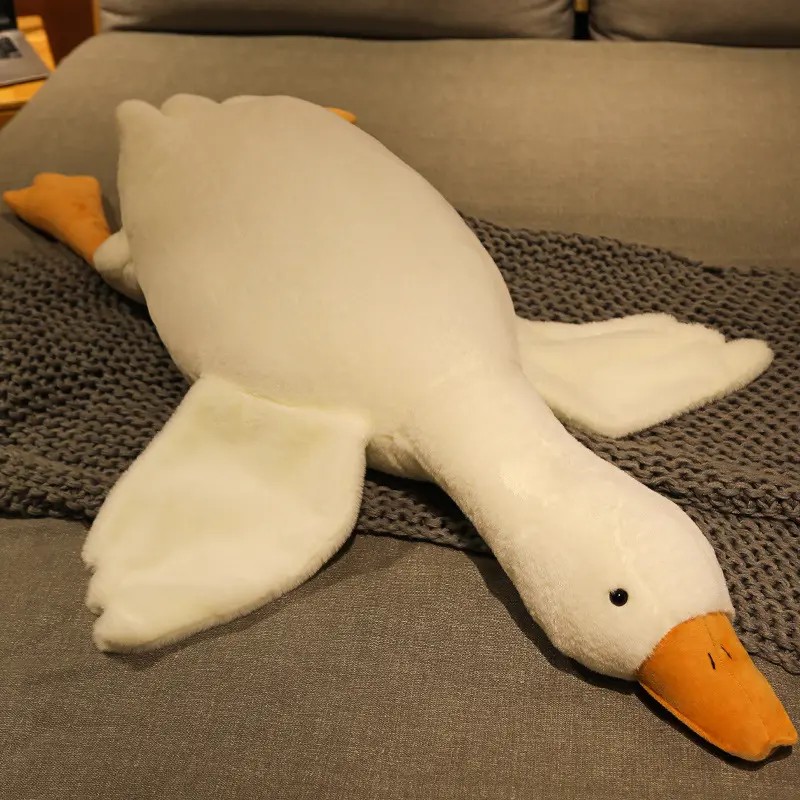 50/130CM Hot Goose Plush - Stuffed Soft Duck Sleeping Pillow and Sofa Cushion