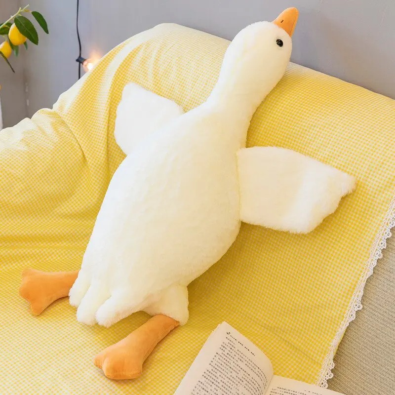 50/130CM Hot Goose Plush - Stuffed Soft Duck Sleeping Pillow and Sofa Cushion