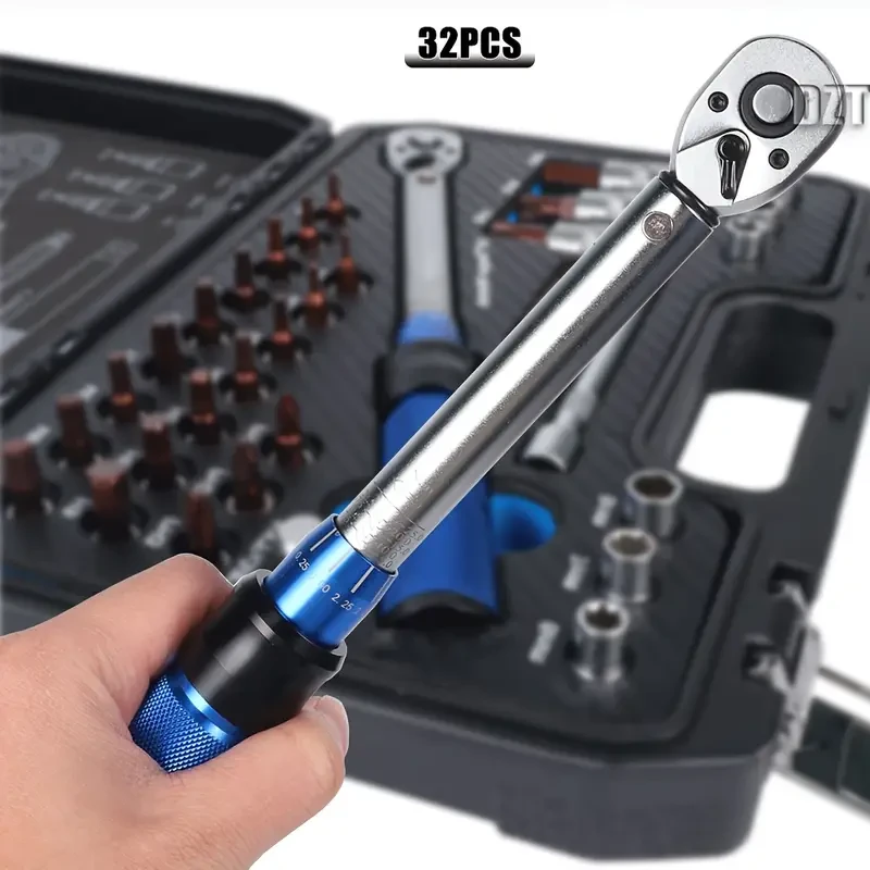 32pcs 1/4 Torque Wrench Set