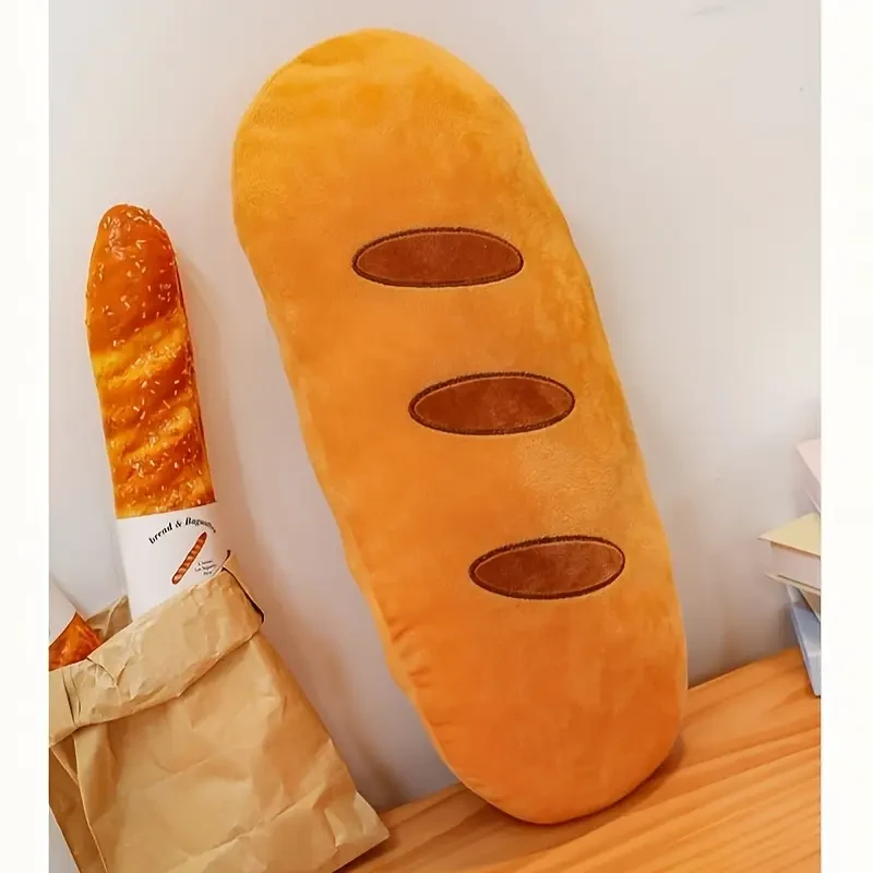 35.43 Inch (90cm) Realistic Bread-Shaped Plush Pillow