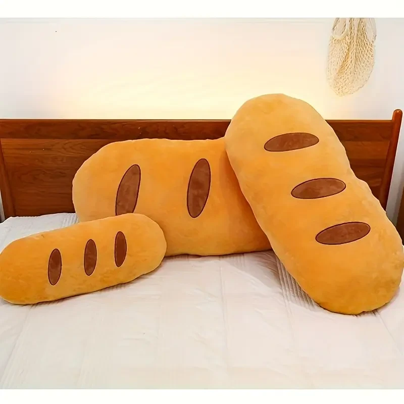 35.43 Inch (90cm) Realistic Bread-Shaped Plush Pillow