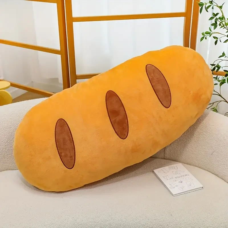 35.43 Inch (90cm) Realistic Bread-Shaped Plush Pillow