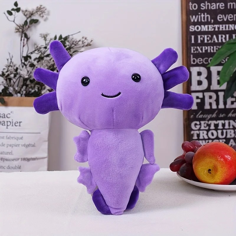 Cute Axolotl Plush Toy - Soft Stuffed Animal Salamander Plush Pillow for Kids
