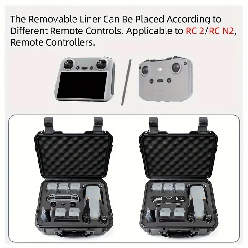 for DJI Air 3S/Air 3 Rigid Carrying Case, durable polyamide with foam filling