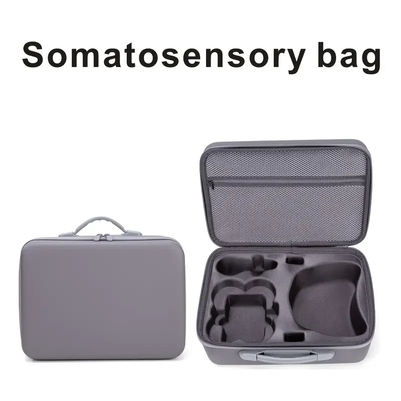 [Stylish DJI Case] DJI Gray PU Leather Somatosensory Combo Storage Case