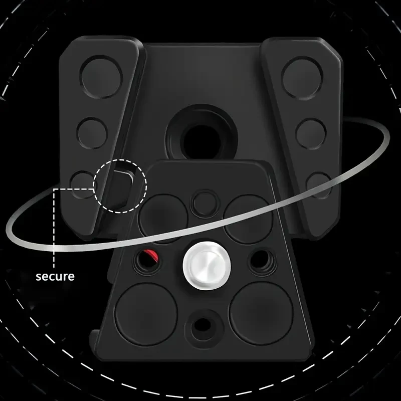 Quick Release Clamp Plate V-Lock Mount 1/4" Screw for 38mm Tripod Head Field Monitor LED Light Camera Adapter