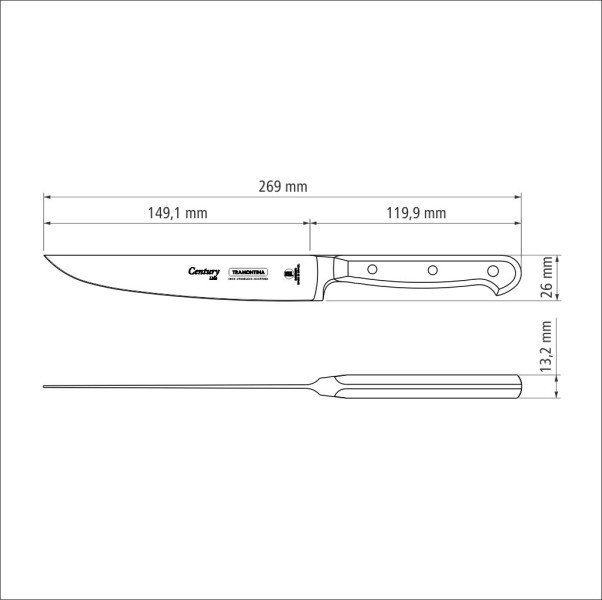 Century Forged Utility Knife 6", 15cm - Tramontina