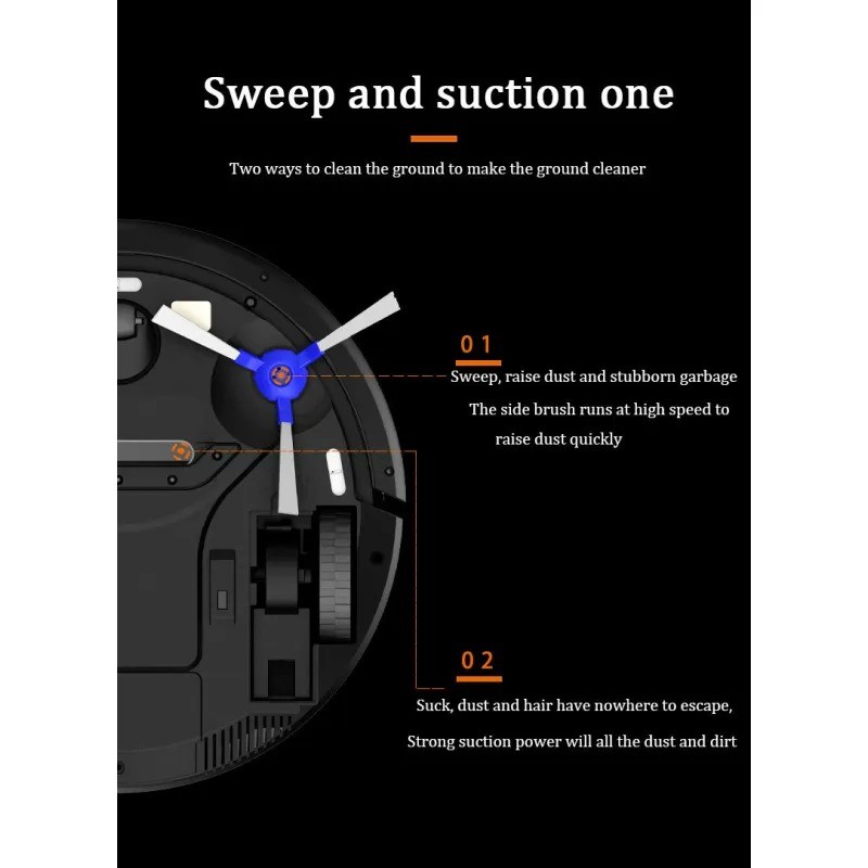 Automatic Rechargeable Sweeper Vacuum Cleaner with Remote Control