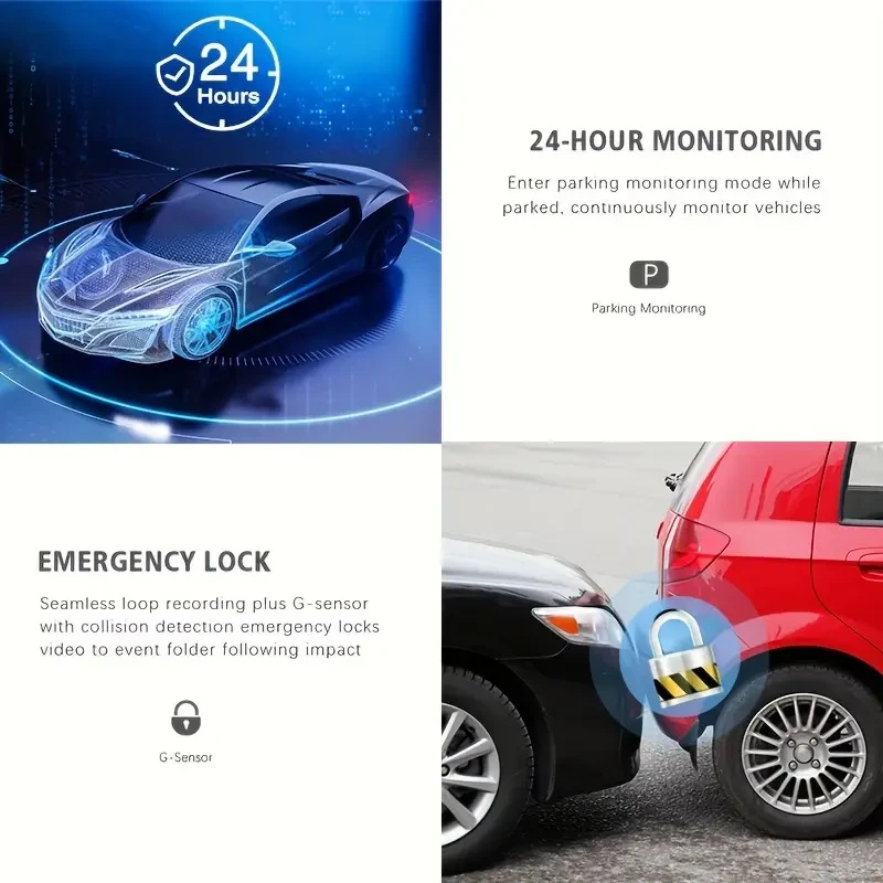 ZKCAMSPY HD 1080P Dash Cam with 170 Wide Angle