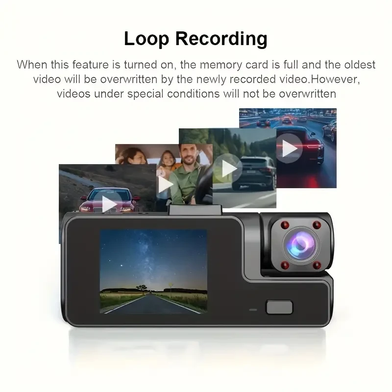 ZKCAMSPY HD 1080P Dash Cam with 170 Wide Angle