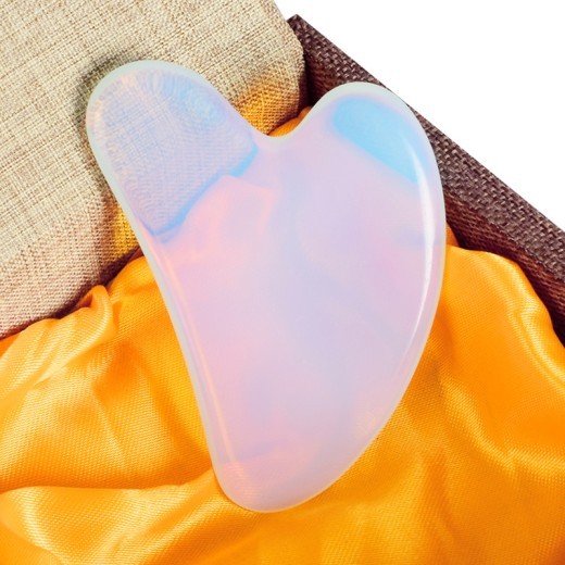 Opal Heart-shaped Gua Sha Scraping Board Beauty Jade Massager Equipment
