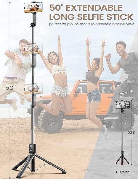 6 In 1 Wireless Bluetooth Selfie Stick