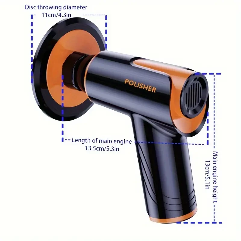 HOTU Portable 100W Wireless Car Waxing Polisher