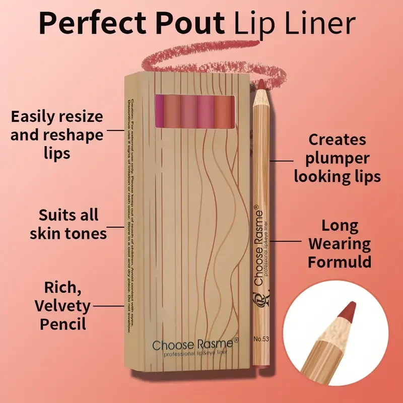 12pcs Lip Liner Set for Long-lasting Lip Contouring Lipstick
