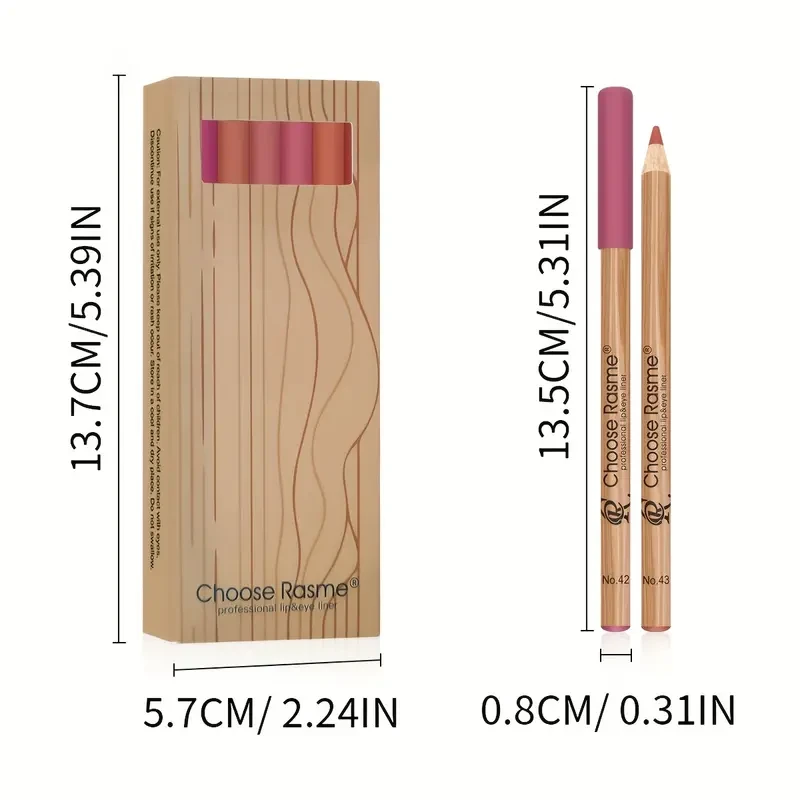 12pcs Lip Liner Set for Long-lasting Lip Contouring Lipstick
