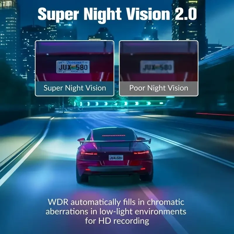 ESPONER Full HD 1920x1080 Dash Cam with 5.08cm Mini Hidden Screen